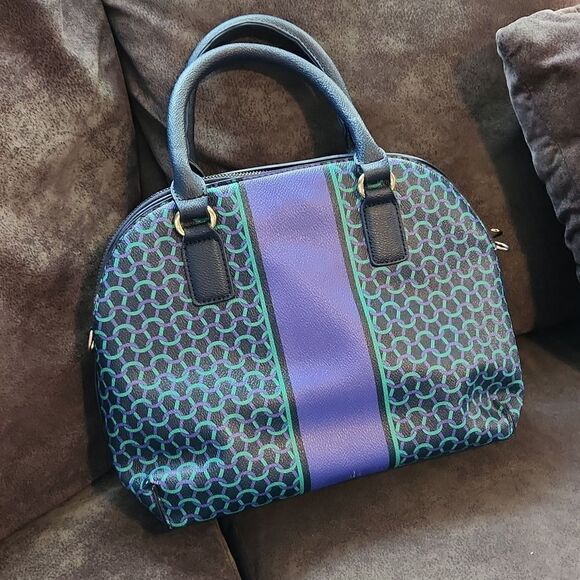 C. WONDER Limited handbag purse chain link faux leather multi color - Picture 5 of 14